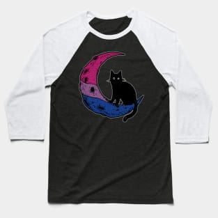 Bisexual Moon Cat Baseball T-Shirt